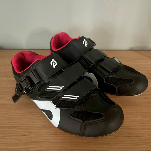 Peloton Shoes - Peloton Black & Red Cycling Shoes | Velcro Closure